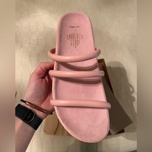 NIB charlotte Stone shoes dolly sandal size 10 bands special edition